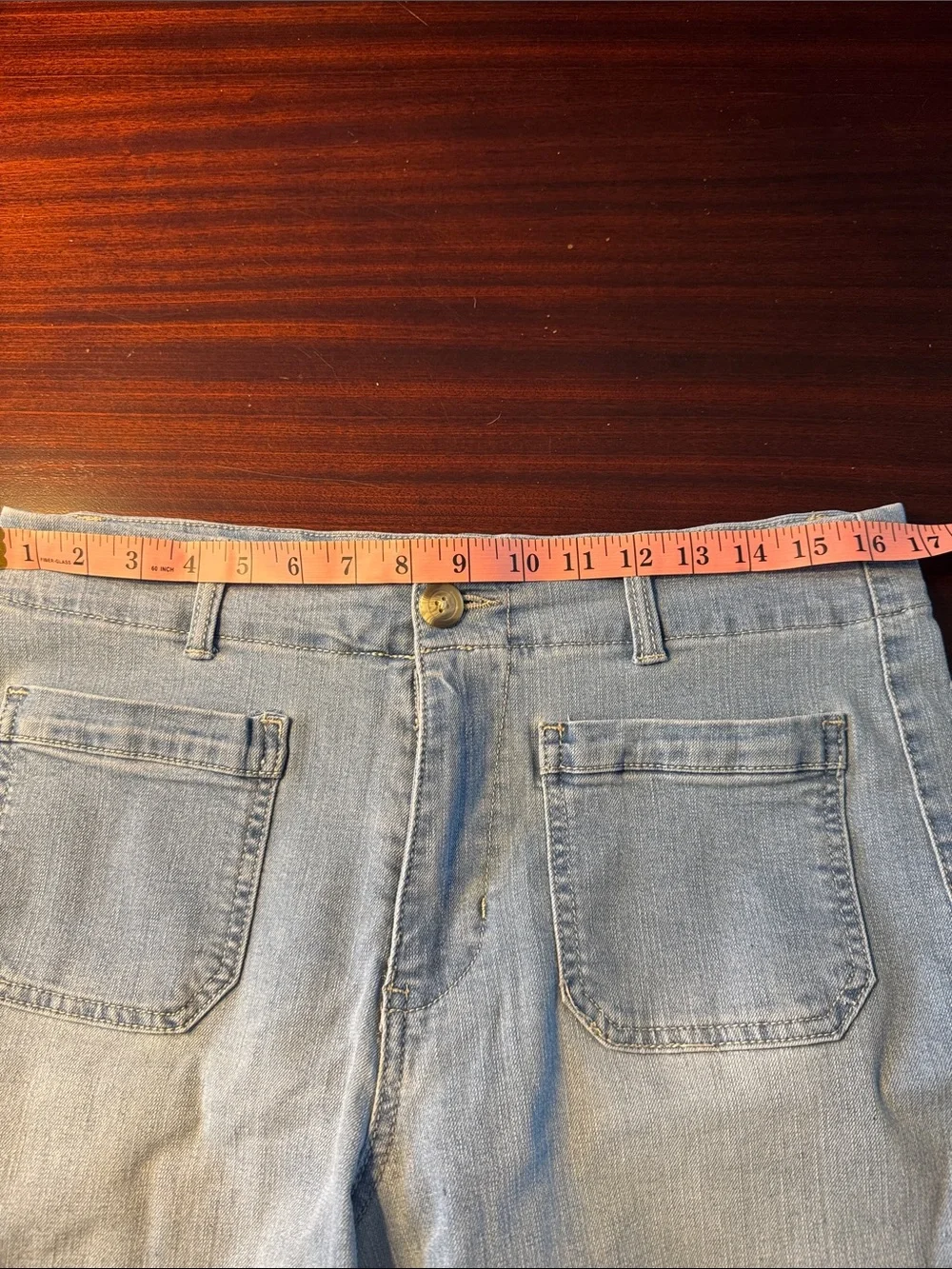 d. jeans Light Wash Ankle Length Wide Leg Women's Jeans - Picture 4 of 5